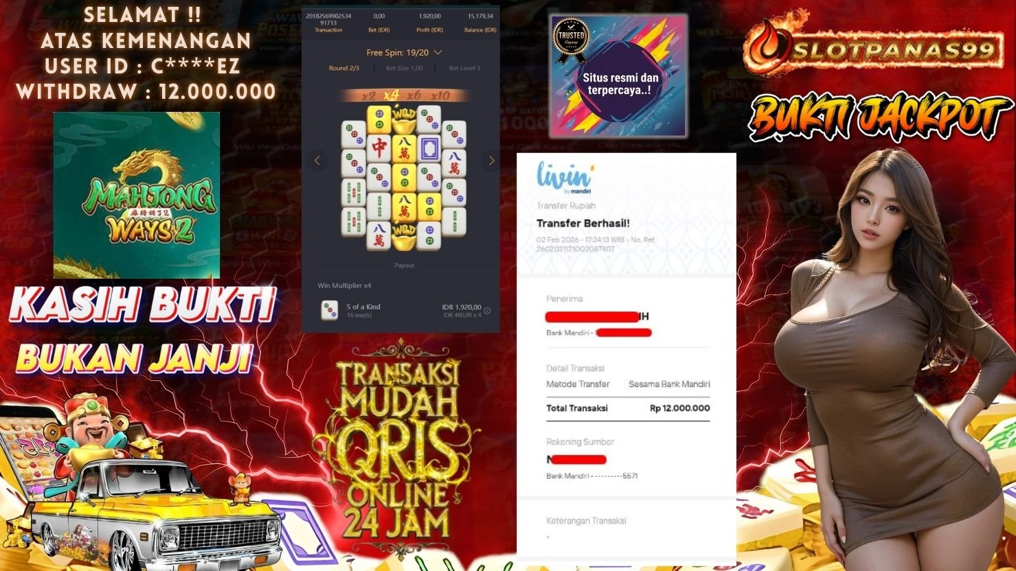 SLOTPANAS99 JACKPOT SLOT MAHJONG WAYS 2